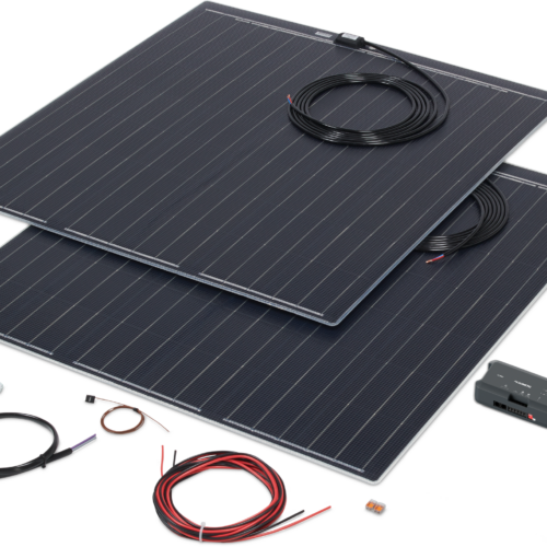 Büttner Elektronik Flat Light Q 340-2 Solaranlagen Komplettset ultraflach quadratisch 2 Module 340 Wp - Solar-Komplettsets von Büttner Dometic