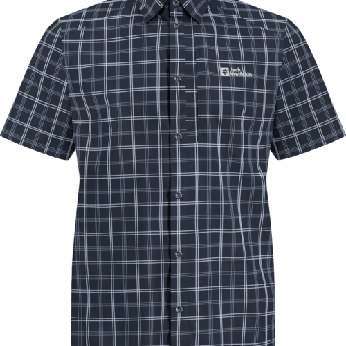 Jack Wolfskin Norbo S|s Kurzarm Herrenshirt dunkelblau M - Herrenshirts, -hemden & -pullover