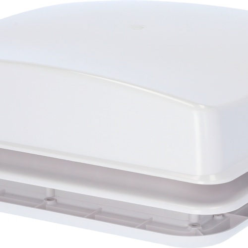 Berger Turbo Vent Dachhaube mit Ventilator und Moskitonetz 28 x 28 cm 12 V weiß - Dachhauben