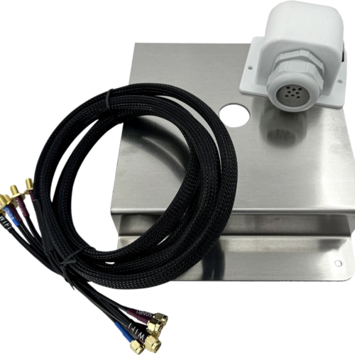 Selfsat MWR Montageplatte für 5G Antenne inkl. Dachdurchführung für bis zu 8 Kabel und Verlängerungskabel für Router 6 x 1 Meter - Sat-Stative & Sat-Masten