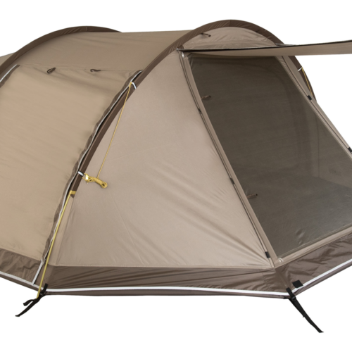 Tambu Durdanta Komfort Trekking Tunnelzelt braun für 4 Personen - 4-Personen Zelte