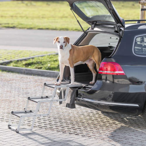 TRIXIE Aluminium Falt-Treppe für Hunde - Hundetransportboxen und Autoschutz