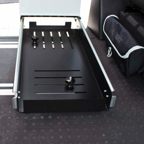BusBoxx Schiebeauszug slideBoxx für Volkswagen und Mercedes - Scharniere, Beschläge & Möbelzubehör