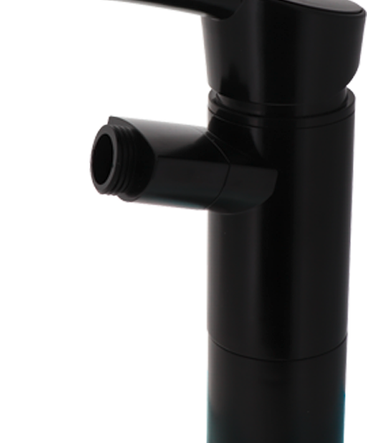 Comet Einhebelmischer COMO mit Duschanschluss 1/2” und Schalter Höhe 17 cm mattschwarz - Mischbatterien