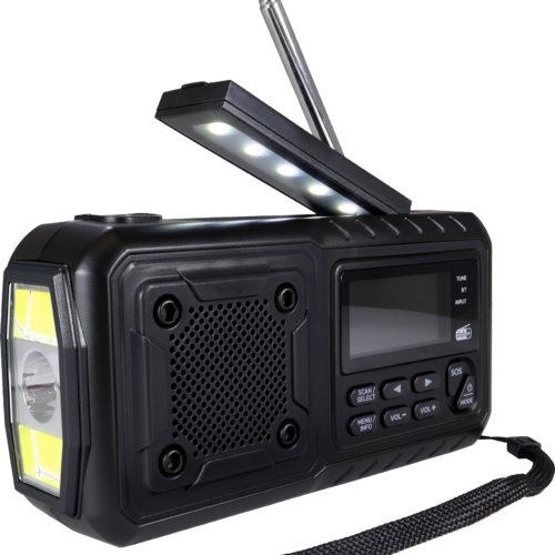 Origin Outdoors Multi Kurbelradio DAB+ 4000 mAh schwarz - Camping-Radio
