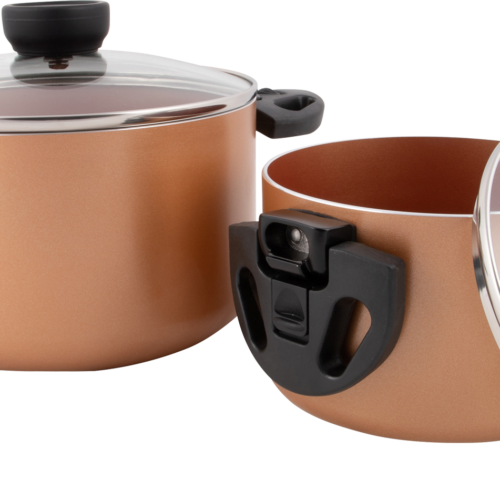 Bo-Camp Industrial Collection Slauson Compact 2 Topfset Aluminium Induktion 2-tlg. - Kochgeschirr-Sets
