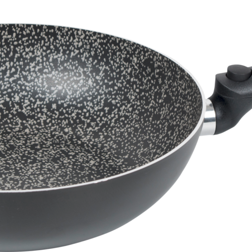 Bo-Camp Turn Wokpfanne mit klappbarem Griff 28 cm schwarz - Camping Pfannen & Woks