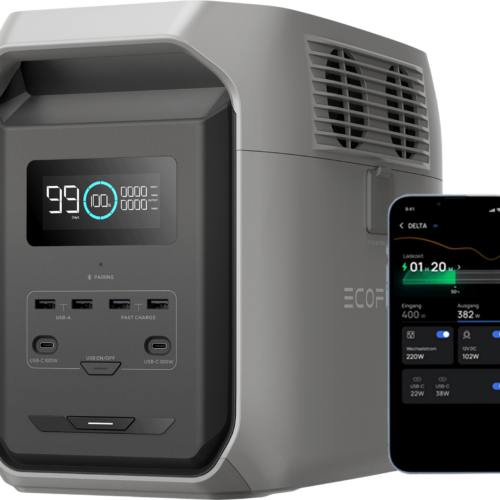 EcoFlow Delta 3 1500 Tragbare Powerstation 1,5 kWh 1.800 W - Powerstations