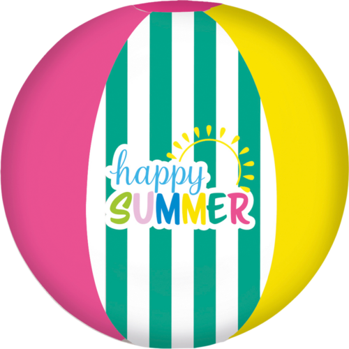 Happy People Happy Summer Strandball 33 cm - Badespaß