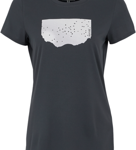 Regatta Fingal Stretch Damen T-Shirt dunkelgrau 36 - Damenshirts, -blusen & -pullover