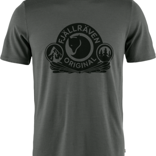 Fjällräven Abisko Wool Classic Herren T-Shirt dunkelgrau XXL - Herrenshirts, -hemden & -pullover