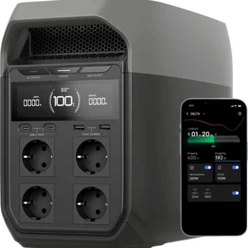 EcoFlow Delta 3 Tragbare Powerstation 1 kWh 1.800 W - Powerstations