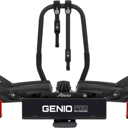 Atera Genio Pro 60 Advanced Kupplungs-Fahrradheckträger für 2 Fahrräder schwarz, E-Bike geeignet - Fahrradträger für Anhängerkupplungen