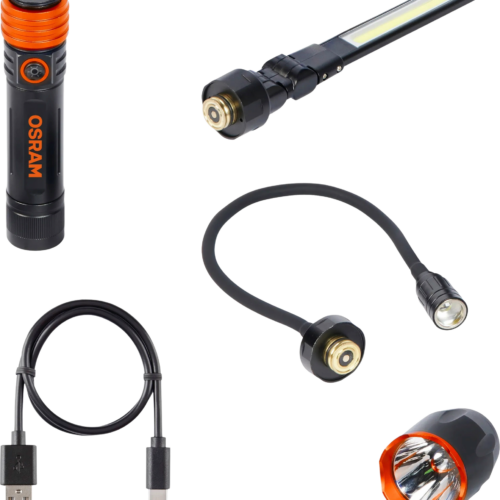 Osram LEDinspect 3-in-1 Kit mit LED-Taschenlampe / Inspektionsleuchte / Schwanenhalsleuchte - Taschenlampen
