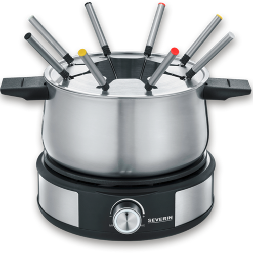 Severin FO 2471 Fondue Crêpes Kombi 1500 W schwarz - Kochgeräte & sonstiges