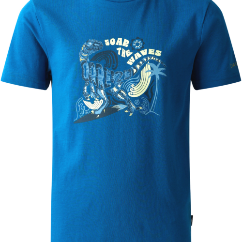 Dare2b Trailblazer II Kinder T-Shirt blau 116 - Kinder T-Shirts & -hemden von Dare 2b