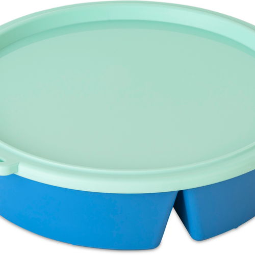 Koziol Schale NORA BOX mit Deckel 1,1 Liter strong blue / sweet green - Schüsseln & Schalen
