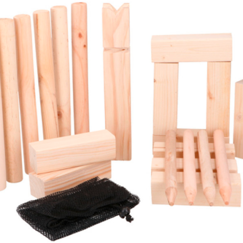 Eddy Toys Kubb-Wurfspiel aus Holz ab 6 Jahre - Spielsachen von Edco