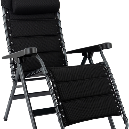 Crespo AP-232-80 Air Deluxe Relaxliege inkl. Tragetasche schwarz - Relaxsessel