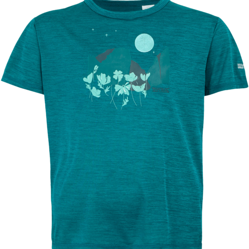 Regatta Alvarado IX Kinder T-Shirt türkis 116 - Kinder T-Shirts & -hemden