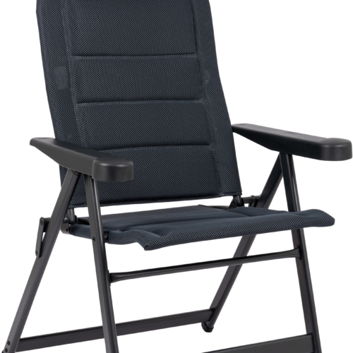 Crespo AP/235-ADC-86 Campingstuhl mit 7-fach verstellbarer Rückenlehne / verstellbarer Kopfstütze grau - Klappstühle