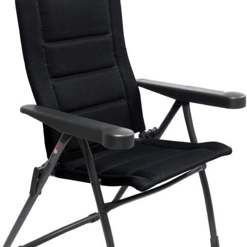 Crespo AP/215-ADC-80 Campingstuhl mit 7-fach verstellbarer Rückenlehne / verstellbarer Kopfstütze schwarz - Klappstühle