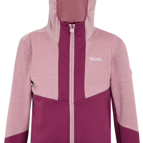 Regatta Dissolver X Kinder Fleecejacke mit durchgehendem Reißverschluss rosa 104 - Kinderjacken