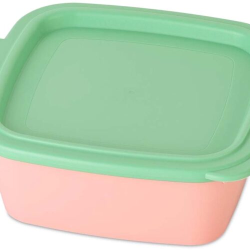 Koziol Schale mit Deckel NORA BOX 750ml sweet pink / mid green - Schüsseln & Schalen