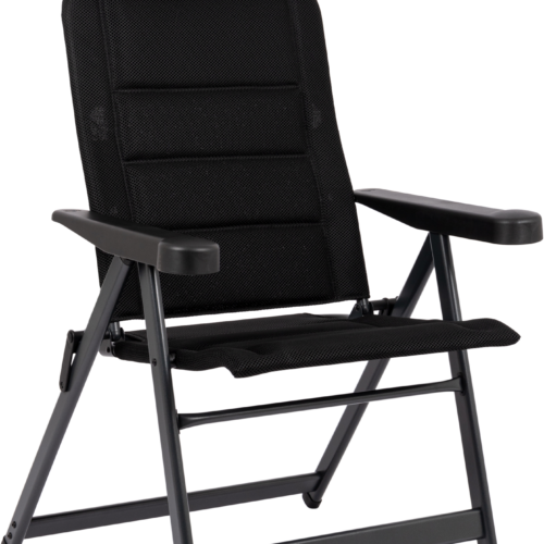 Crespo AP/235-ADC-80 Campingstuhl mit 7-fach verstellbarer Rückenlehne / verstellbarer Kopfstütze schwarz - Klappstühle