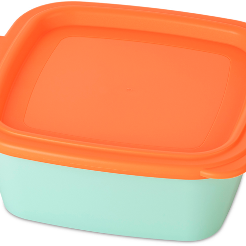 Koziol Schale mit Deckel NORA BOX 750ml sweet green / strong coral - Schüsseln & Schalen