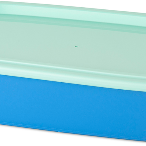 Koziol Schale NORA BOX 1,4 Liter mit Deckel strong blue / sweet green - Schüsseln & Schalen