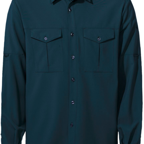 Vaude Rosemoor II Herrenlangarmhemd dunkelblau XL - Herrenshirts, -hemden & -pullover