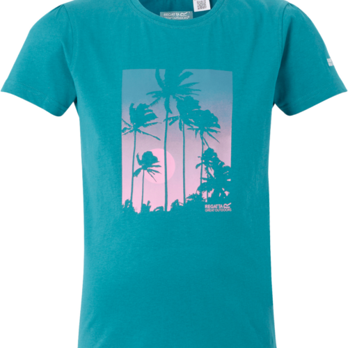 Regatta Bosley VIII Kinder T-Shirt türkis 104 - Kinder T-Shirts & -hemden