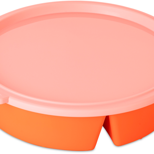 Koziol Schale NORA BOX mit Deckel 1,1 Liter strong coral / sweet pink - Schüsseln & Schalen