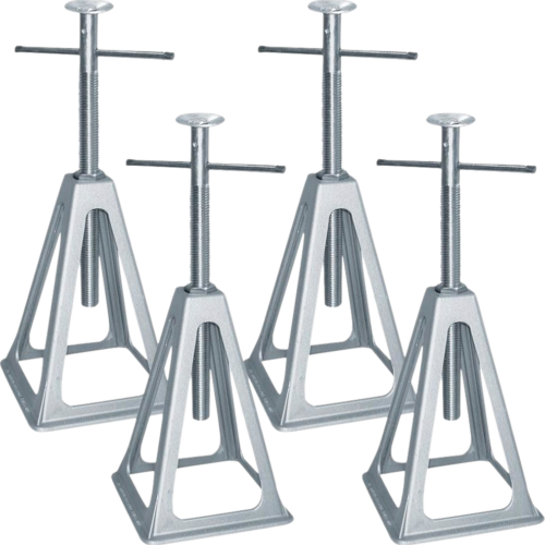 Berger Stützbocksatz aus Aluminium höhenverstellbar 4er-Set - Stützen & Stützplatten