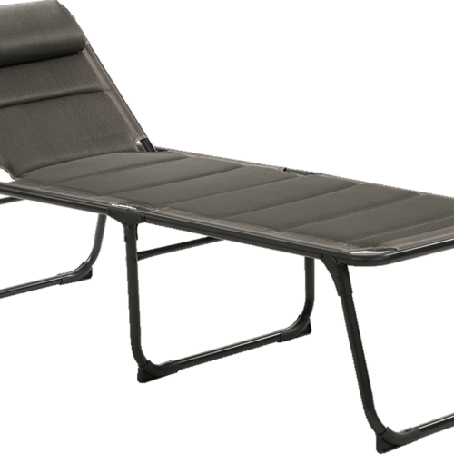 Travellife Barletta Liege Klappbar mit dem abnehmbaren Kopfkissen Dark Grey - Liegen