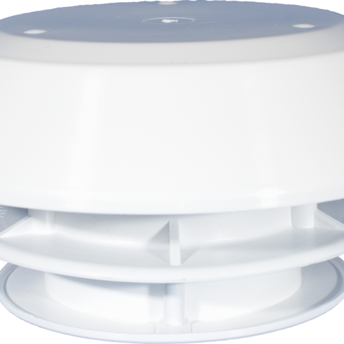 Knorz Dachlüfter für Dunstabzug 190 mm mit Schlauchanschluss 80 mm weiß - Dachlüfter