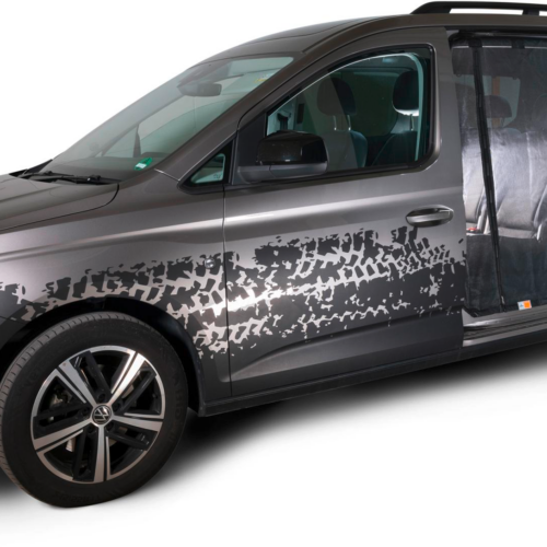 Mayr Van Schiebetürenmoskitonetz mit Reißverschluss geeignet für Caddy V Maxi / Connect (lang)  mit Maschenweite Fine-mesh für Fahrerseite links - Türvorhänge & Fliegengitter