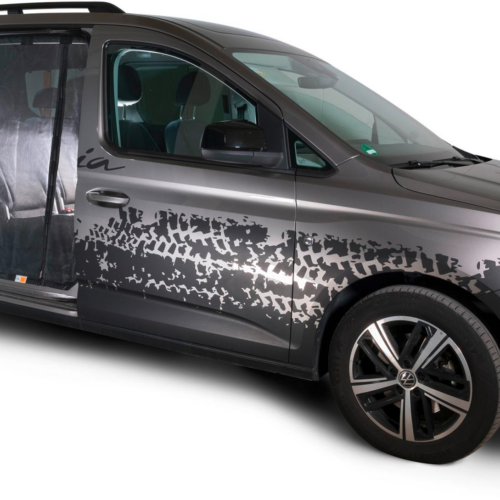 Mayr Van Schiebetürenmoskitonetz mit Magnetreißverschluss geeignet für Caddy V (kurz)/ Connect (kurz) mit Maschenweite Fine-mesh für Beifahrerseite rechts - Türvorhänge & Fliegengitter
