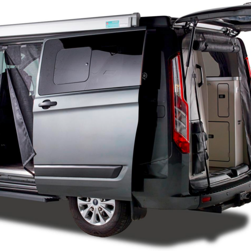 Mayr Van Schiebetürenmoskitonetz mit Reißverschluss geeignet für Custom (2012 - 2023) mit Maschenweite Standard für Fahrerseite links - Insektenabwehr & Mückenschutz