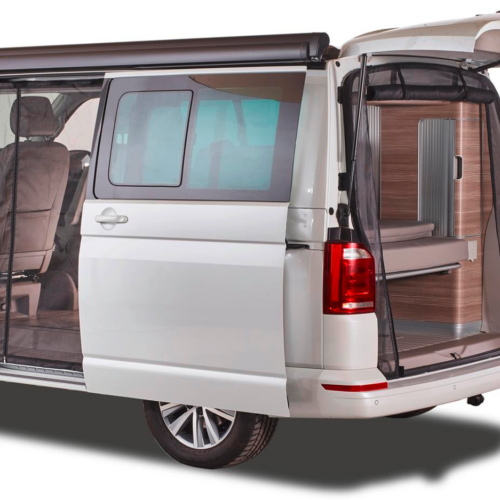 Mayr Van Schiebetürenmoskitonetz mit Reißverschluss geeignet für VW T5 / T6 / T6.1 mit Maschenweite Fine-mesh für Fahrerseite links - Insektenabwehr & Mückenschutz