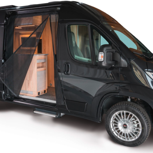 Mayr Van Schiebetürenmoskitonetz mit Magnetreißverschluss geeignet für Fahrzeughöhe H2/H3 von Citroën/Fiat/Opel/Peugeot/Toyota mit Maschenweite Fine-mesh für Beifahrerseite rechts - Türvorhänge & Fliegengitter