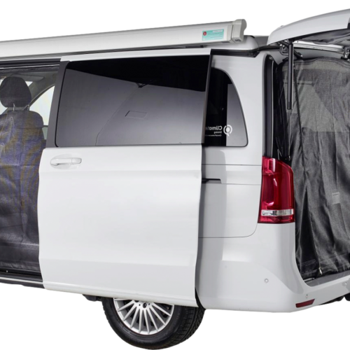 Mayr Van Schiebetürenmoskitonetz mit Magnetreißverschluss für Mercedes Benz V-Klasse (ab 2014) / Vito (ab 2014) mit Maschenweite fine-mesh für Fahrerseite links - Insektenabwehr & Mückenschutz