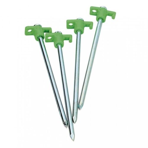 Berger Felsbodennagel mit Kunststoffhaken, 4er-Pack - Zeltheringe & Abspannmaterial