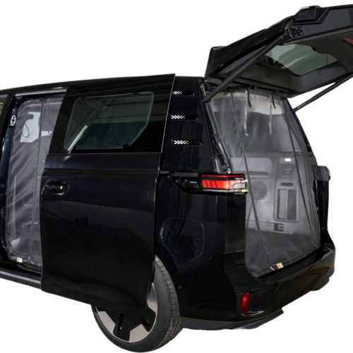 Mayr Van Schiebetürenmoskitonetz mit Reißverschluss geeignet für VW ID Buzz mit Maschenweite Fine-mesh für Fahrerseite links - Türvorhänge & Fliegengitter