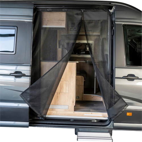 Mayr Van Schiebetürenmoskitonetz mit Magnetreißverschluss geeignet für Crafter / Grand California mit Maschenweite Fine Mesh für Beifahrerseite rechts - Türvorhänge & Fliegengitter