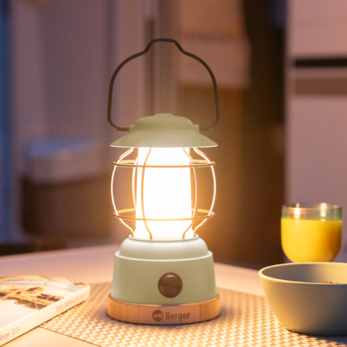 Berger Hopuni Pro LED Campinglaterne mit Powerbank- und Dimmfunktion grün - Hängelampen, Camping- & Sturmlaternen