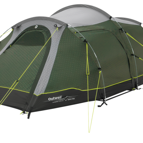 Outwell Earth 3 Plus Tunnelzelt dunkelgrün 3 Personen - 3-Personen Zelte