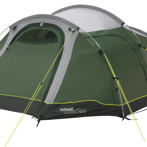 Outwell Earth 4 Plus Tunnelzelt für 4 Personen dunkelgrün - 4-Personen Zelte