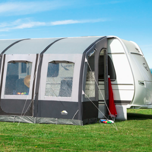 DWT Speed Air aufblasbares Reisevorzelt Größe 2: 375 x 240 cm - Teilvorzelte